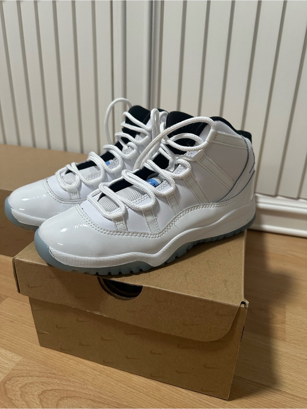 Kids White Jordans - Picture 5 of 5